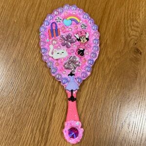 Pink Decorative Kids Hand Mirror